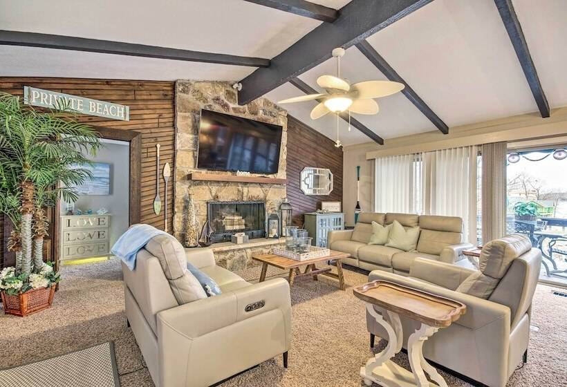 Waterfront Lake Ozark Home W/ Deck & Grill!