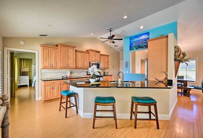 House W/ Heated Pool & Grill   Walk To Beach!