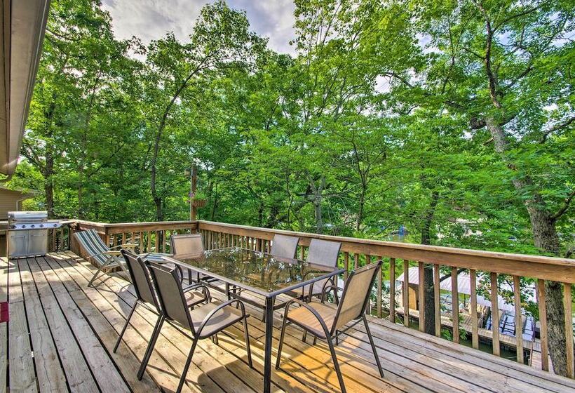 Private Boat Dock: Lakefront Eldon Home!