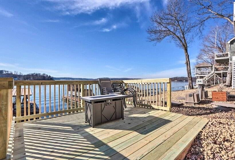 Dock + Slip: Lakefront Linn Creek Home!