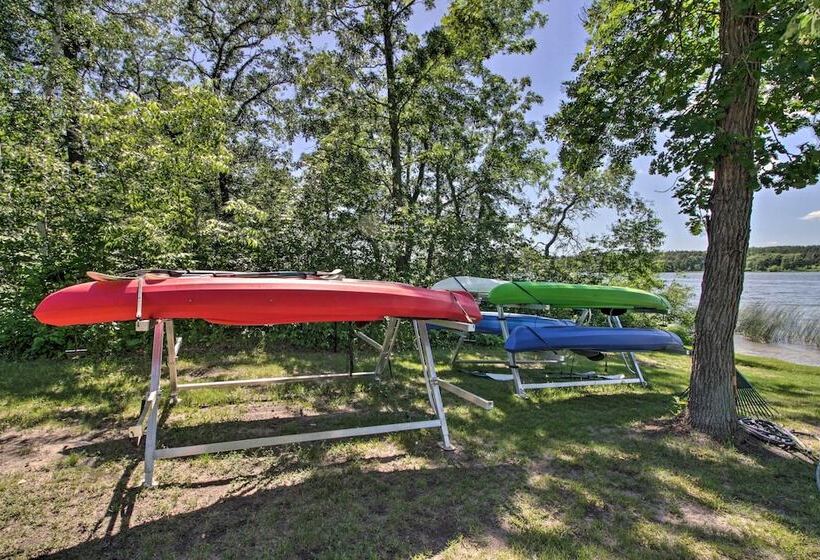 Modern Lakeside Chalet On Crow Wing Chain W/ Dock!