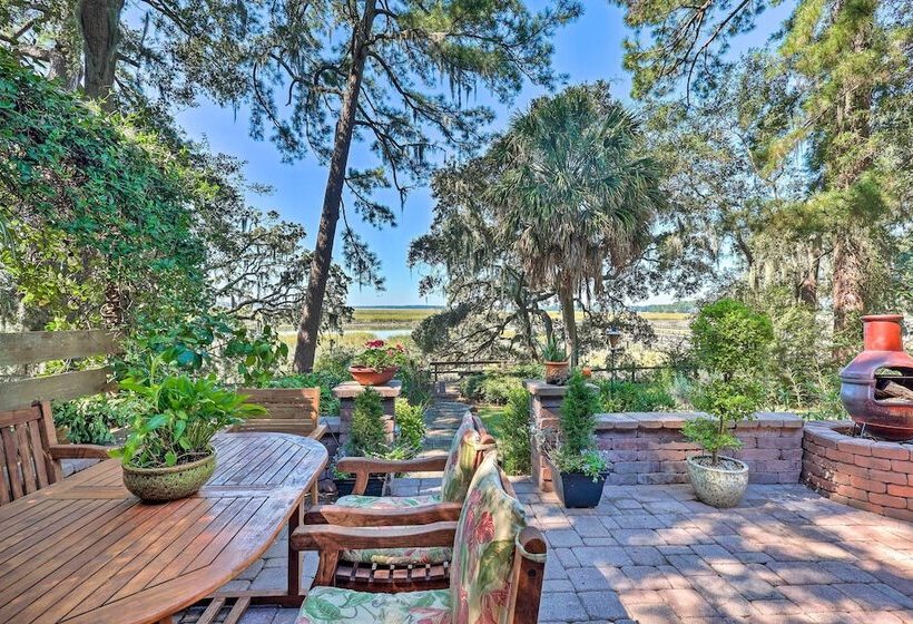 Rustic Beaufort Home W/ Stunning Marsh Views!