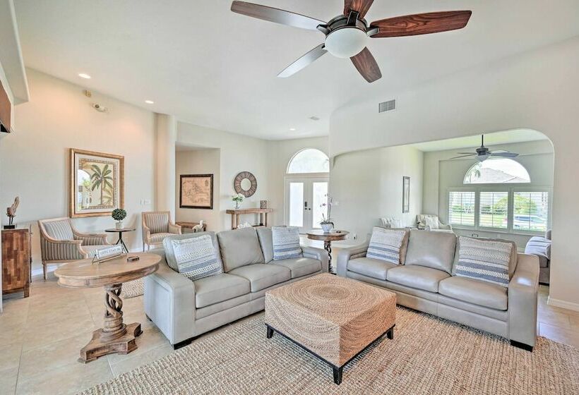 Waterfront Home W/ Pool, Spa & Dock: Walk To Beach