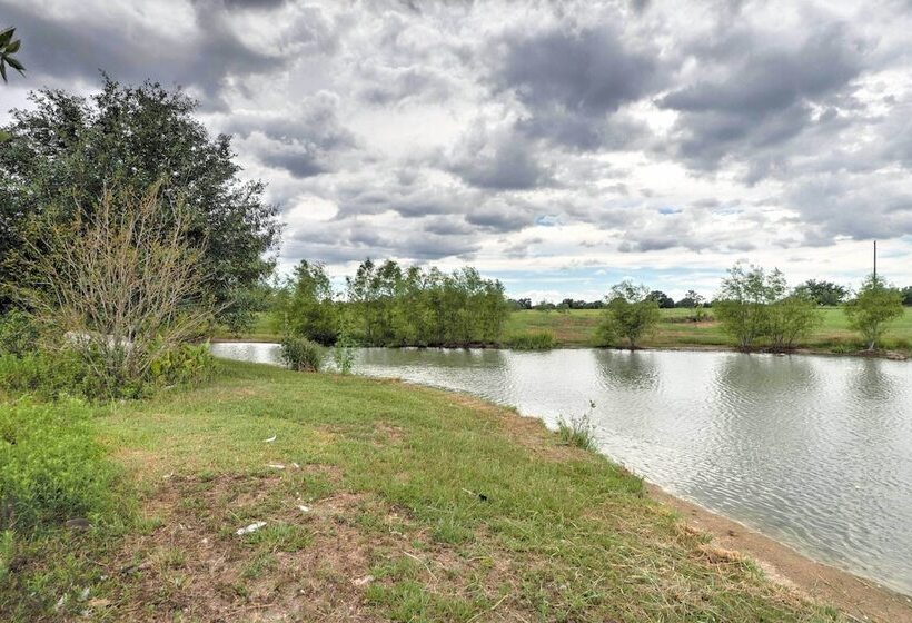 On Farm: Rustic Carmine Log Cabin W/ Porch!