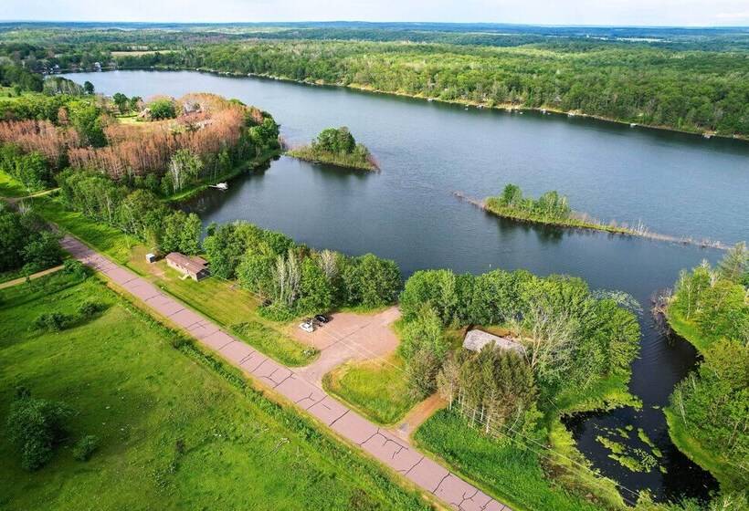 Frederic Lakefront Retreat W/ Dock & Patio!