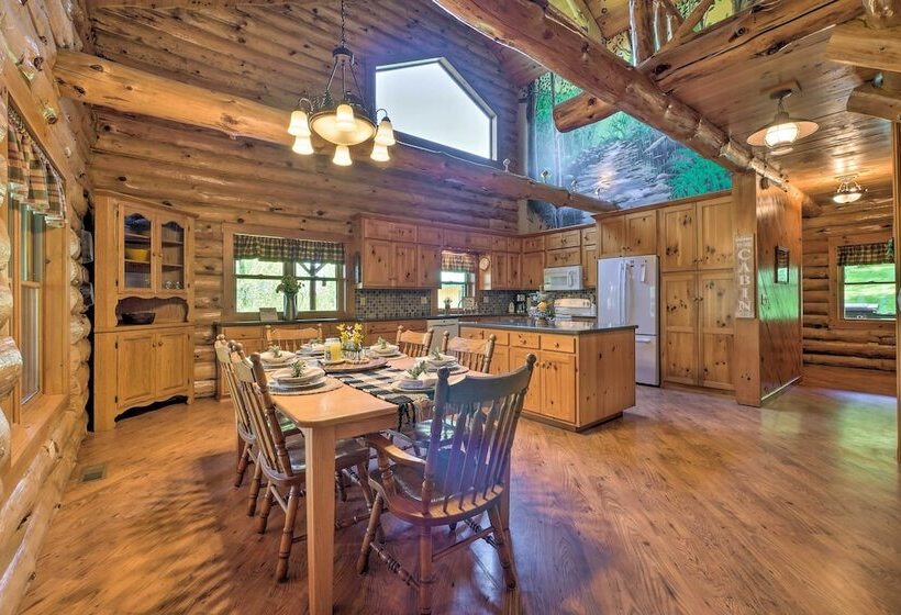 The Red Pine Cabin  W/ Private Pond & Dock!