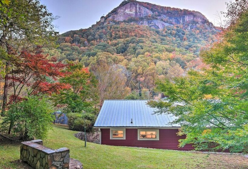 Mtn Views + Fire Pit: Serene Chimney Rock Abode