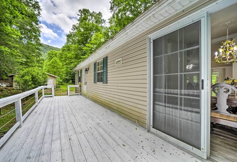 Tranquil Creekfront Bryson City Home W/ Grill!