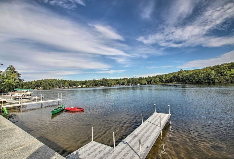 Waterside Haven On Milton Pond W/ Deck & Boat Dock