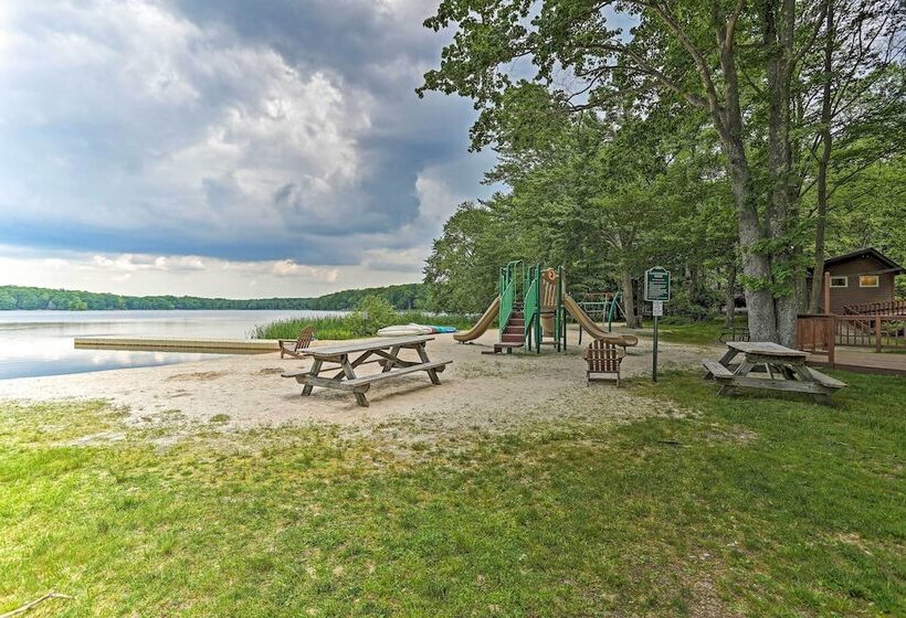 Fire Pit, Indoor Pool Access: Big Bass Lake Cabin