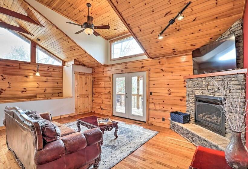 Rustic Cabin W/ Mountain Views & Private Deck!