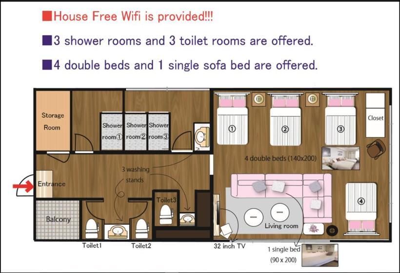 فندق صغير Kitashinchi Apartment