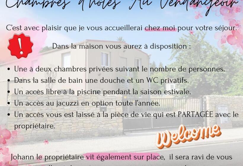 مبيت وإفطار Au Vendangeoir Chambres D Hôtes