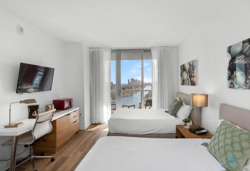 فندق صغير Upper Studio   Balcony   Pool   Gym   Near Beach