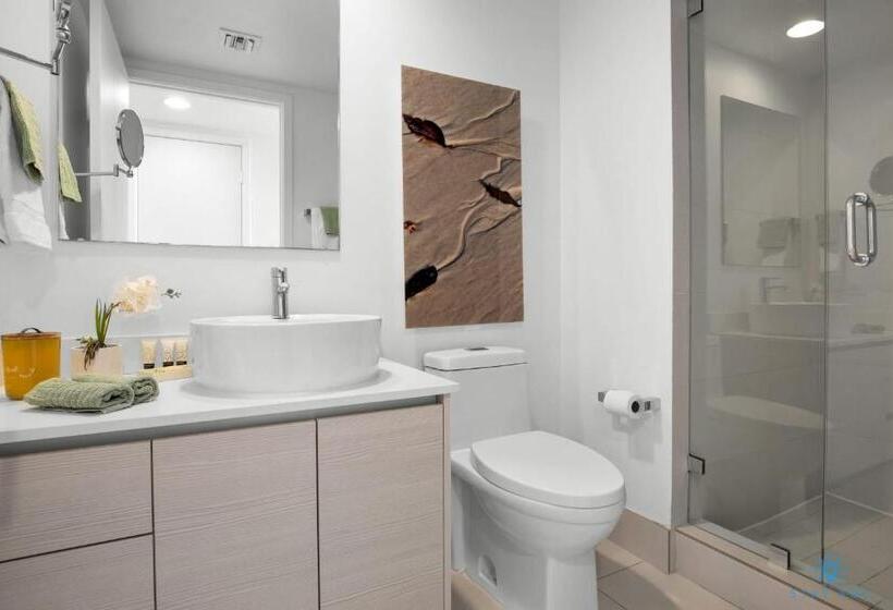 فندق صغير Upper Studio   Balcony   Pool   Gym   Near Beach