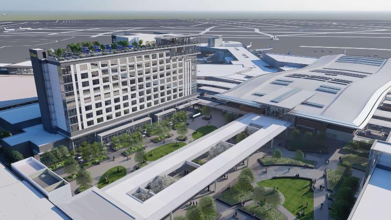 בית מלון כפרי Hilton Bna Nashville Airport Terminal