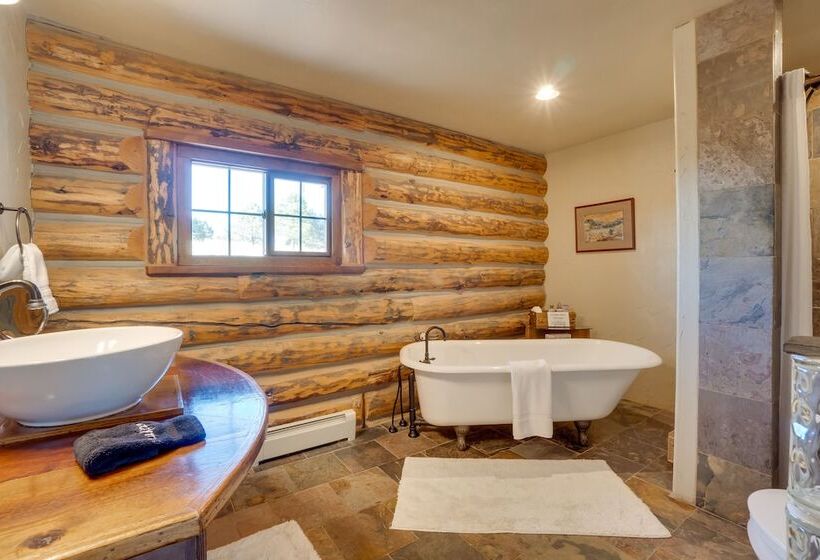 Heated Pool + Mtn Views: Log Cabin In Parker!