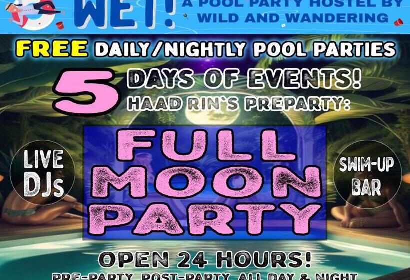 בית מלון כפרי Wet! A Pool Party Hostel By Wild & Wandering