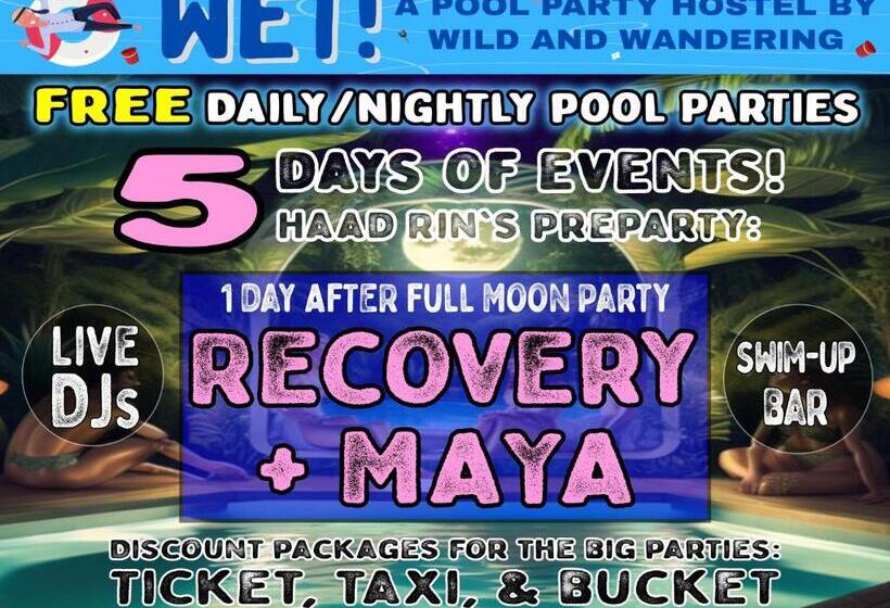 בית מלון כפרי Wet! A Pool Party Hostel By Wild & Wandering