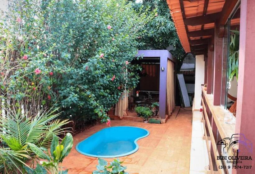 膳宿费 Quarto Duplo Em Casa Com Piscina Em Bh