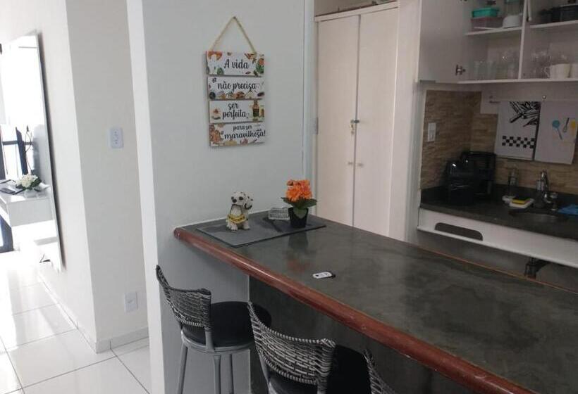 Flat São Vicente 5 Minutos Da Praia
