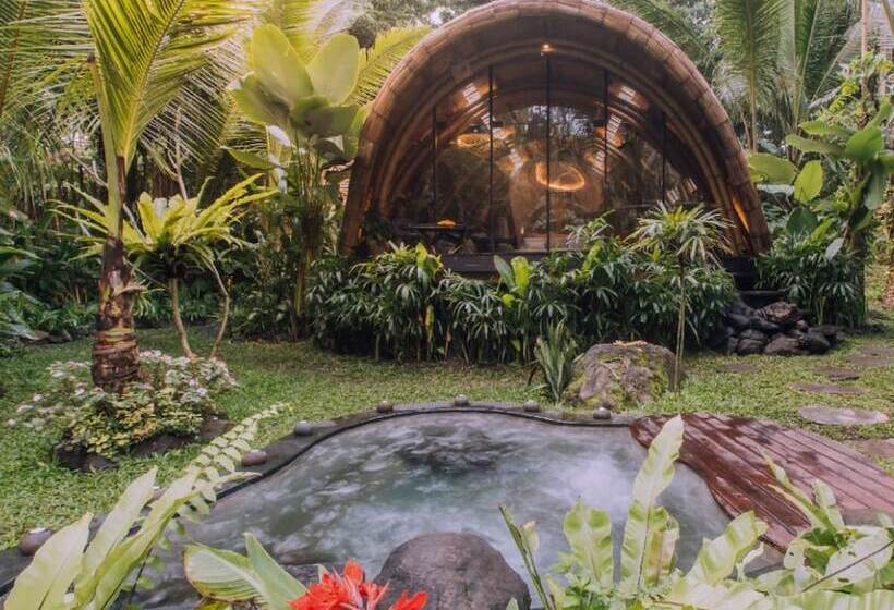 住宿加早餐  Hideout Eco Bamboo House Bali