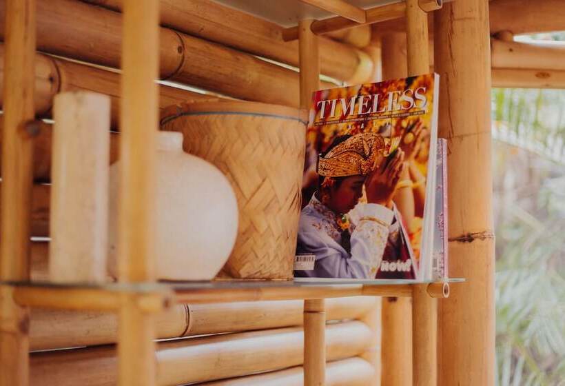 住宿加早餐  Hideout Eco Bamboo House Bali