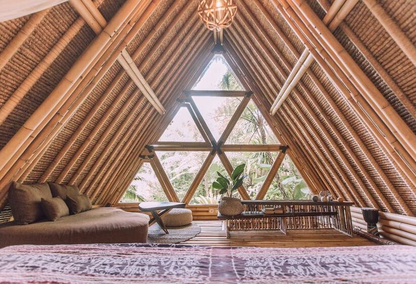 住宿加早餐  Hideout Eco Bamboo House Bali