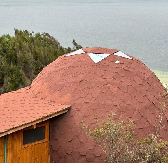 مبيت وإفطار Lago De Tota Playa Blanca Glamping Kairos