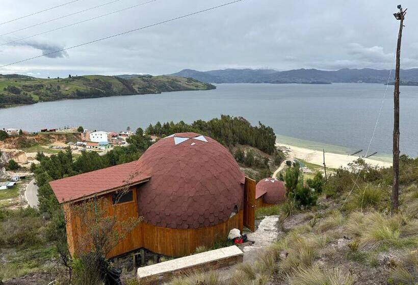 مبيت وإفطار Lago De Tota Playa Blanca Glamping Kairos
