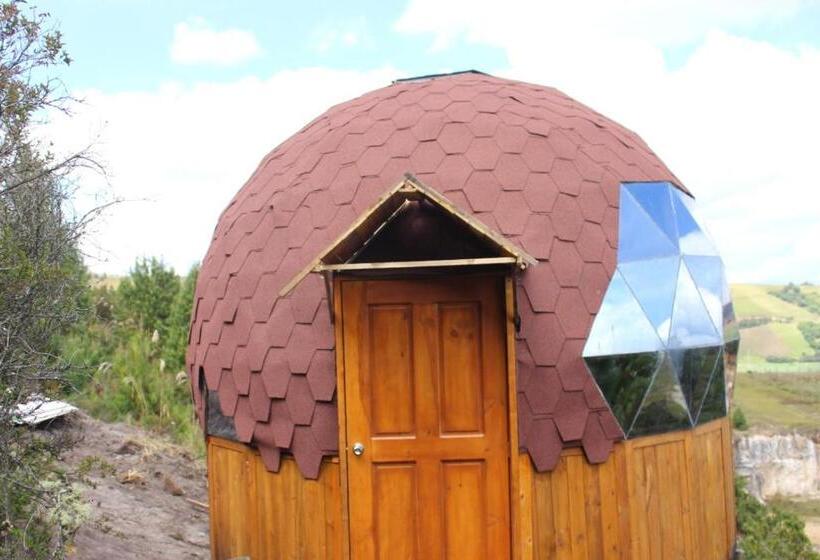 مبيت وإفطار Lago De Tota Playa Blanca Glamping Kairos