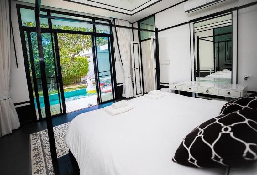 Pension (Hôtel basse catégorie) 查龙3卧室花园泳池别墅