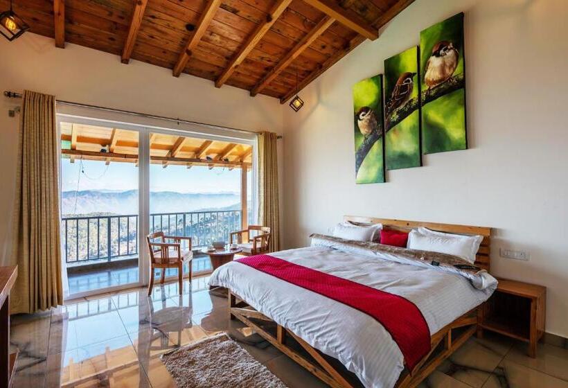 Shree Parijat Resort At Mukteshwar Hill Station With Himalayan View