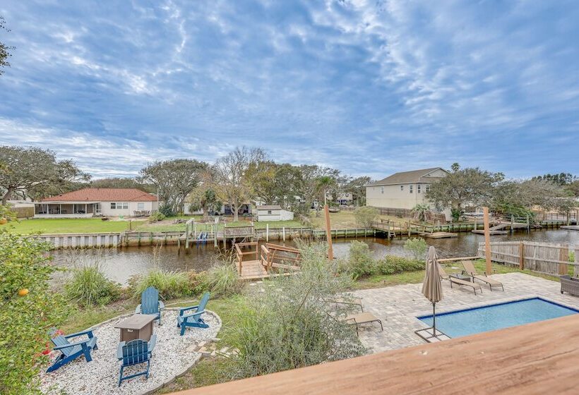 Canal Front St Augustine Home W/ Dock & Pool!