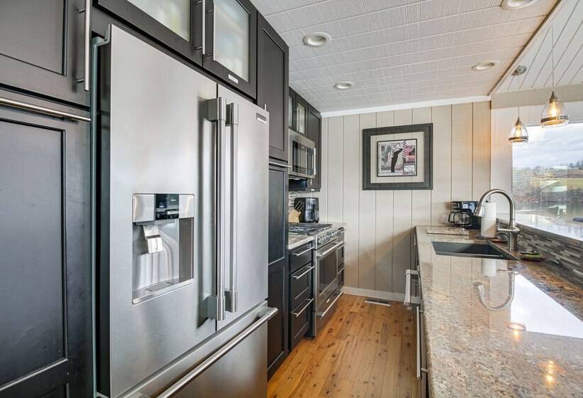 Unique Smith Mountain Lake Home Over Water W/ Dock