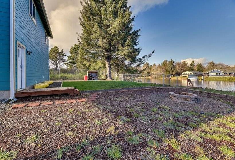 Canal Front Home In Ocean Shores W/ Dock & Views!