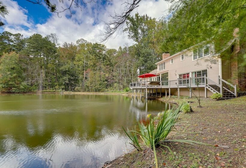 Lawrenceville Gem W/ Boat Dock On Private Lake!