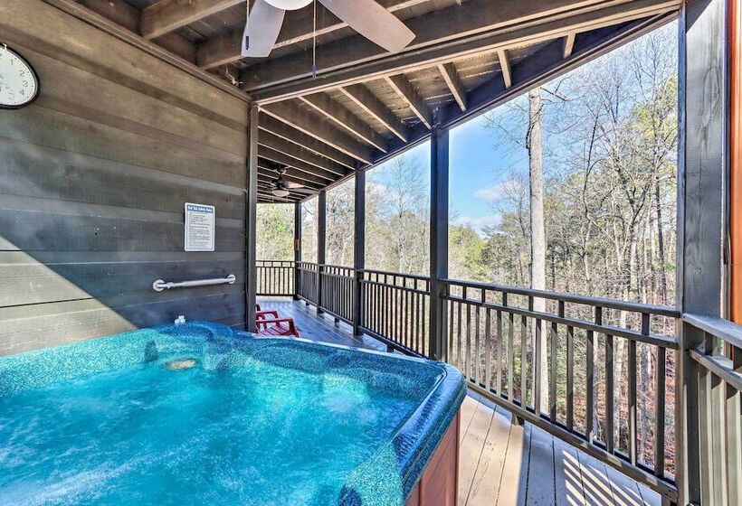 Spacious Ellijay Resort Home W/ Hot Tub!