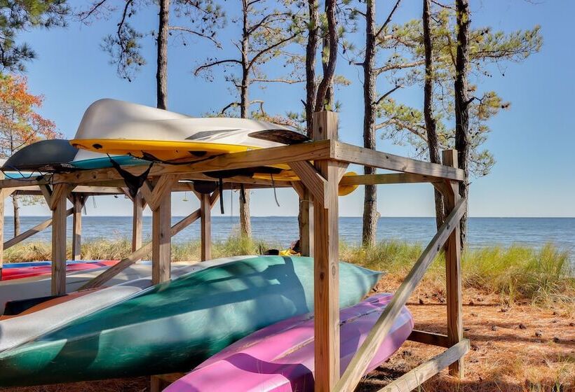 Waterfront Lusby Retreat W/ Deep Water Dock & Slip