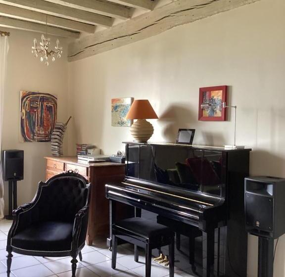 펜션 Chambres Hôtes Avec Piscine
