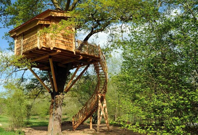 צימר La Cabane Du Vieux Chêne