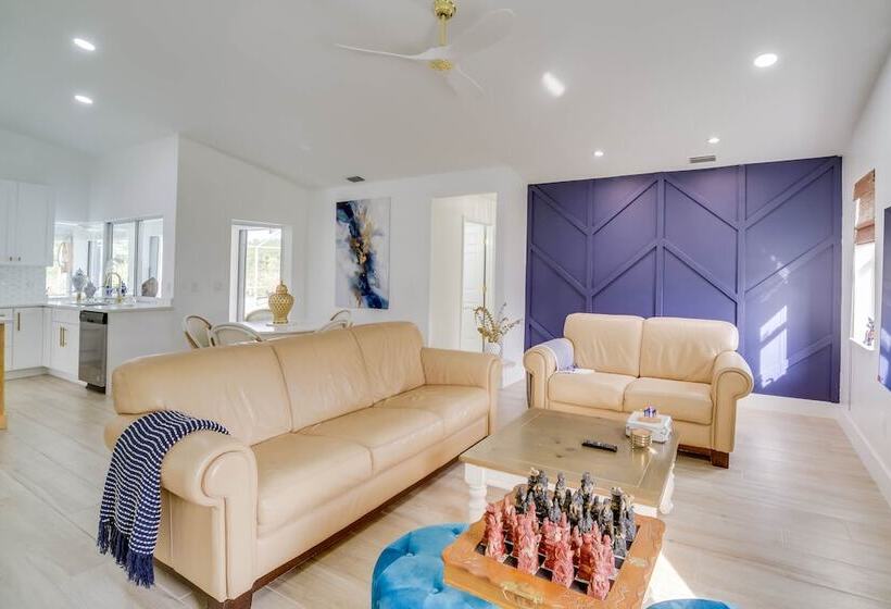 Port St Lucie Canal Front Home W/ Heated Pool!