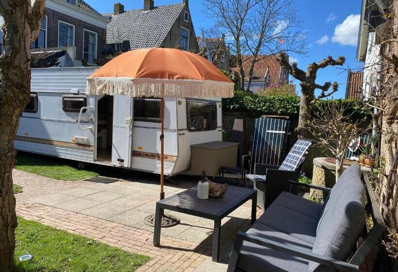 צימר Vintage Glamping Caravan Stadstuin Goedereede