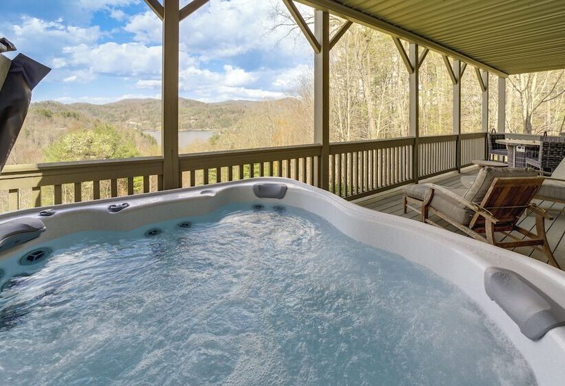 Hot Tub & Water Views: Lake Glenville Home!