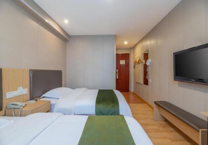 בית מלון כפרי Greentree Inn Shandong Jining Railway Station Express