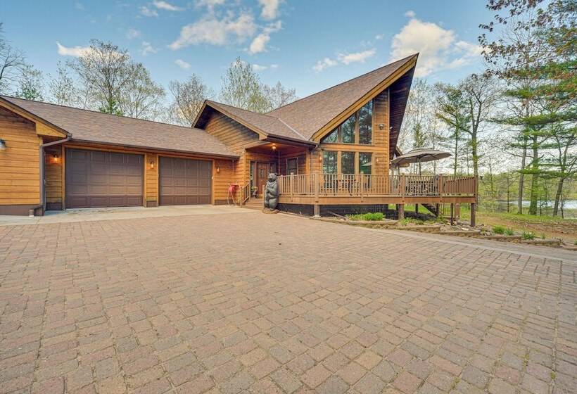 Birch Lake Home On Peninsula: Dock, Deck & Grill!