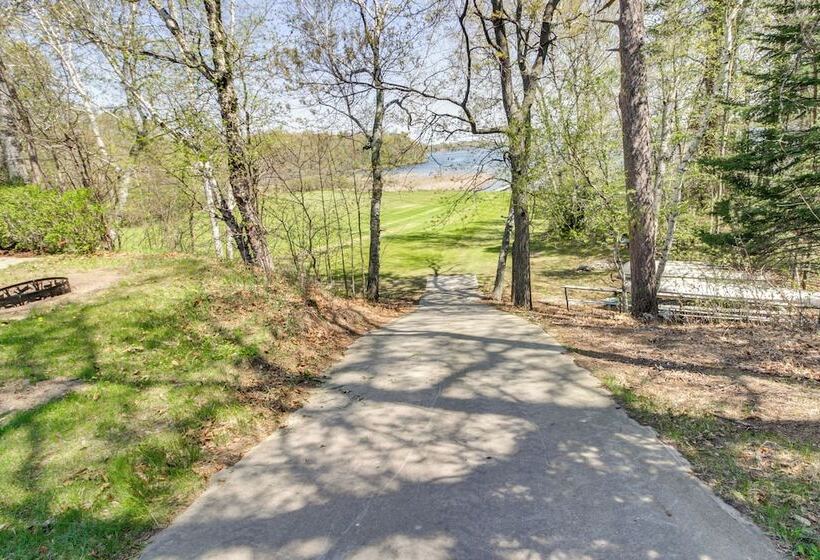 Private Lakefront Emily Home W/ Yard & Fire Pit!