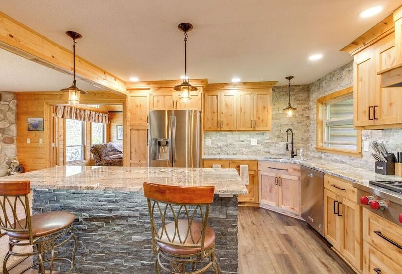 Private Lakefront Emily Home W/ Yard & Fire Pit!