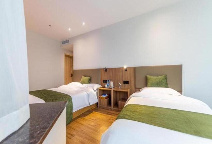 בית מלון כפרי Greentree Inn Express Lanzhou West Passenger Station Lanzhou Center