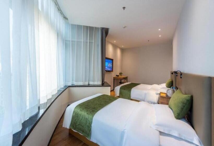 בית מלון כפרי Greentree Inn Express Lanzhou West Passenger Station Lanzhou Center